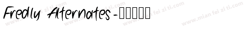 Fredly Alternates字体转换